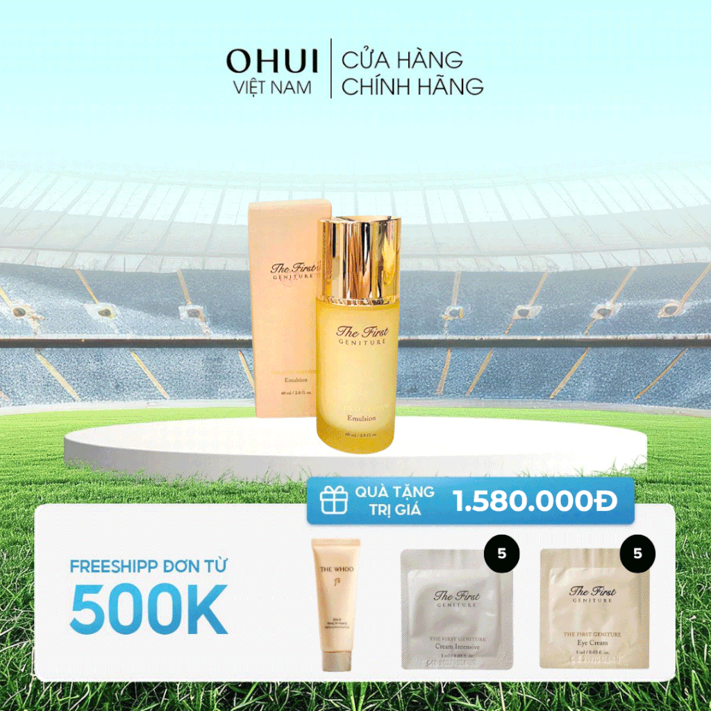 Sữa dưỡng trẻ hóa làn da OHUI The First Geniture Emulsion 60ml