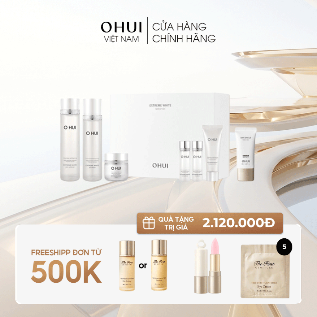 Bộ Dưỡng Da Ohui Extreme White 7pcs Special Set