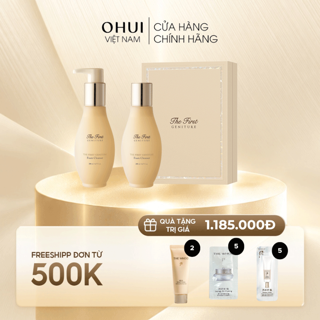 Bộ sữa rửa mặt OHUI The First Geniture Foam Cleanser 2PCS