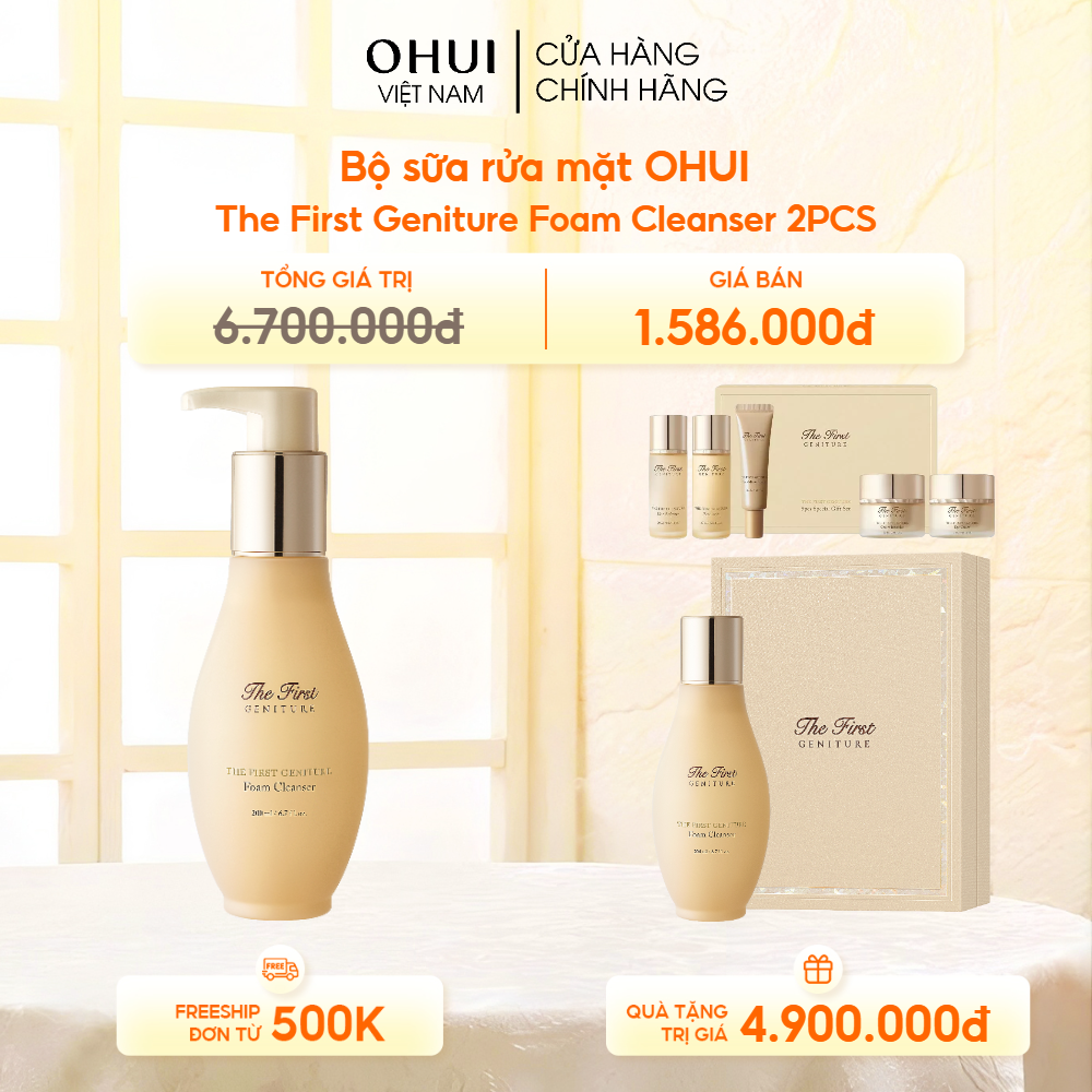 Bộ sữa rửa mặt OHUI The First Geniture Foam Cleanser 2PCS