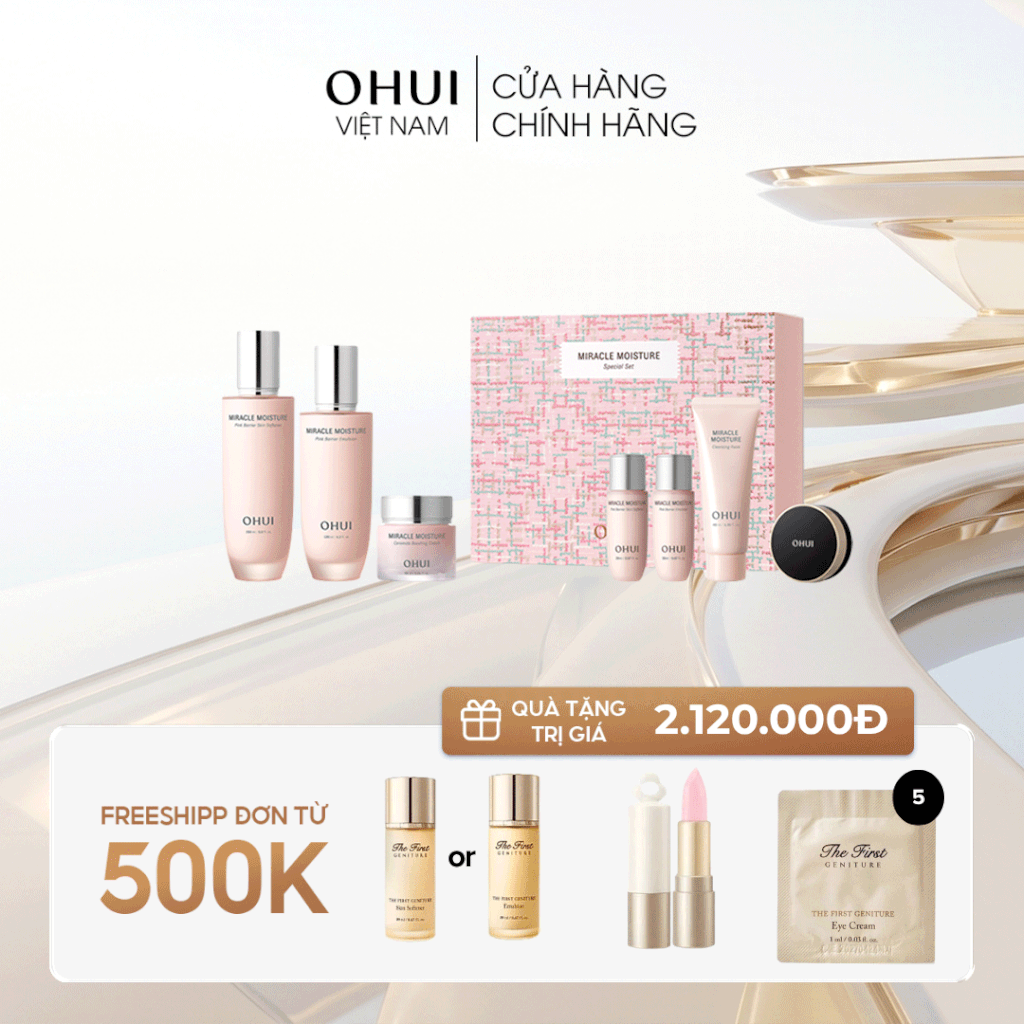 Bộ Dưỡng Da Ohui Miracle Moisture 3pcs Special Set