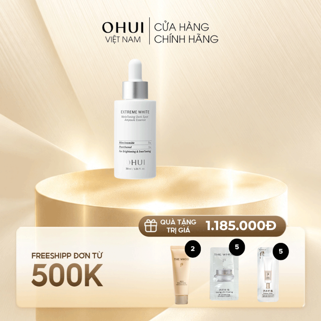 Tinh Chất Trị Nám OHUI Extreme White Melanin Dark Spot Ampoule Essence