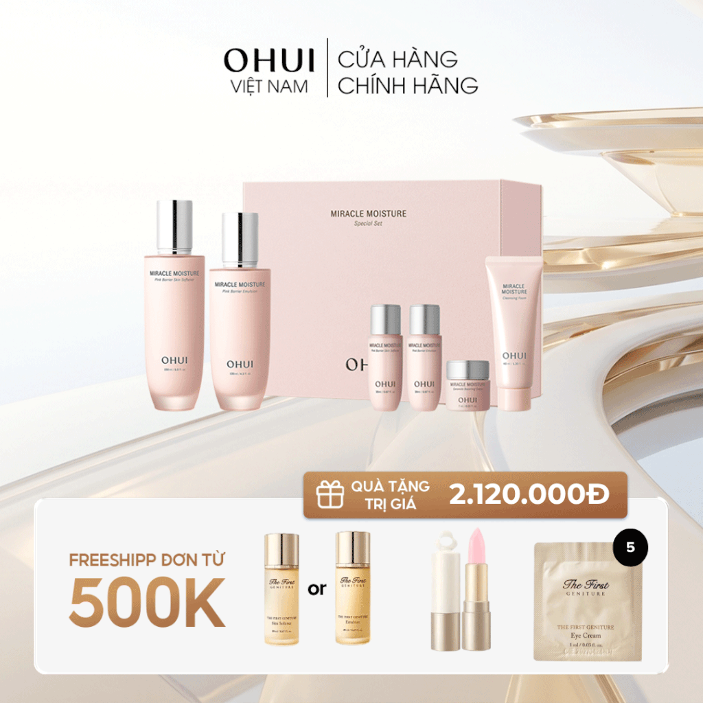 Bộ Dưỡng Ẩm Ohui Miracle Moisture 2pcs Special Set