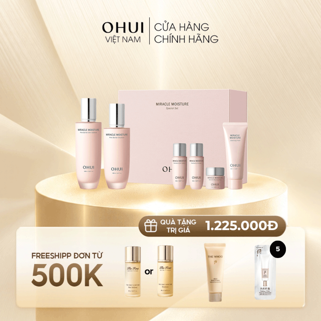 Bộ Dưỡng Ẩm Ohui Miracle Moisture 2pcs Special Set