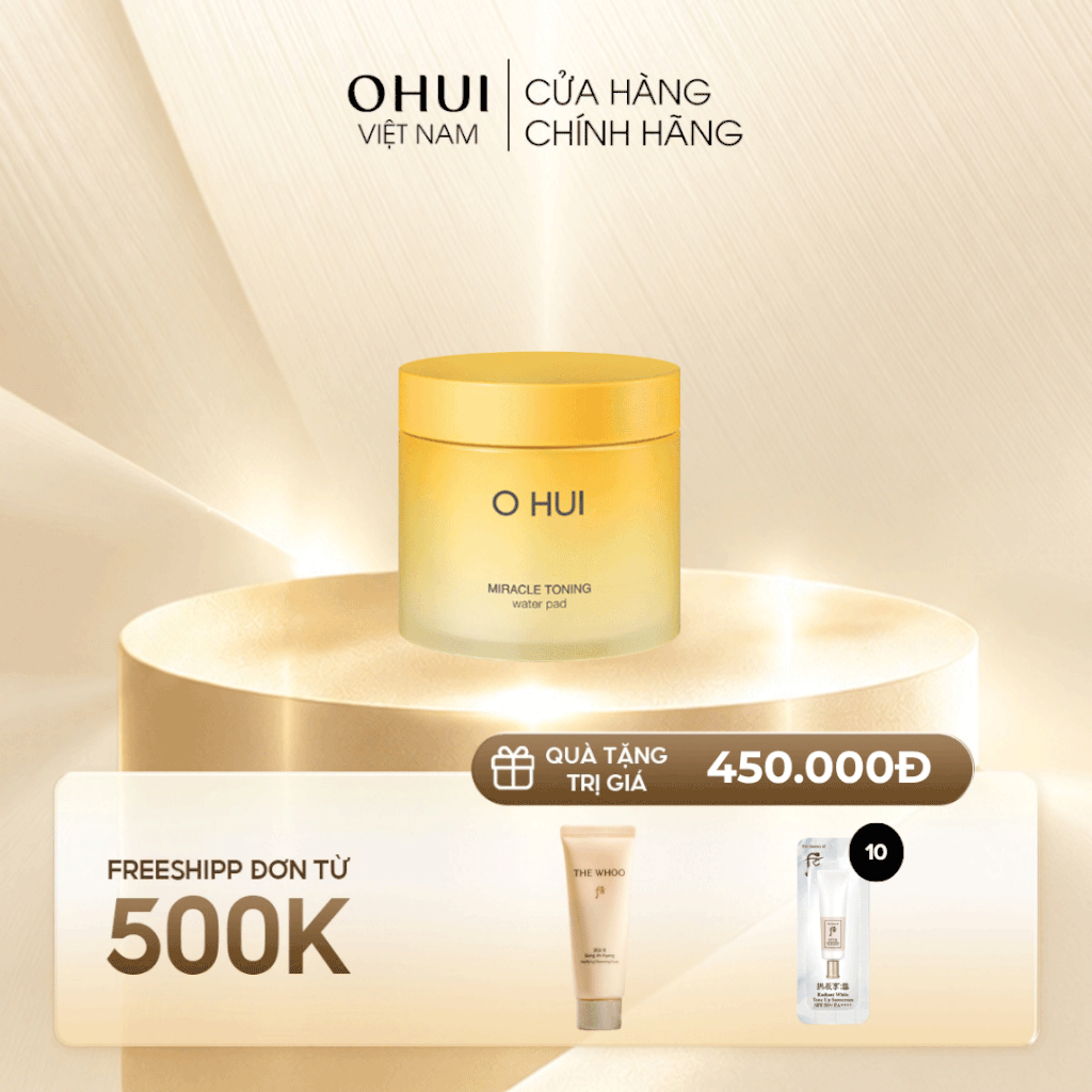 Bông dưỡng đa năng OHUI Miracle Toning Water Pad