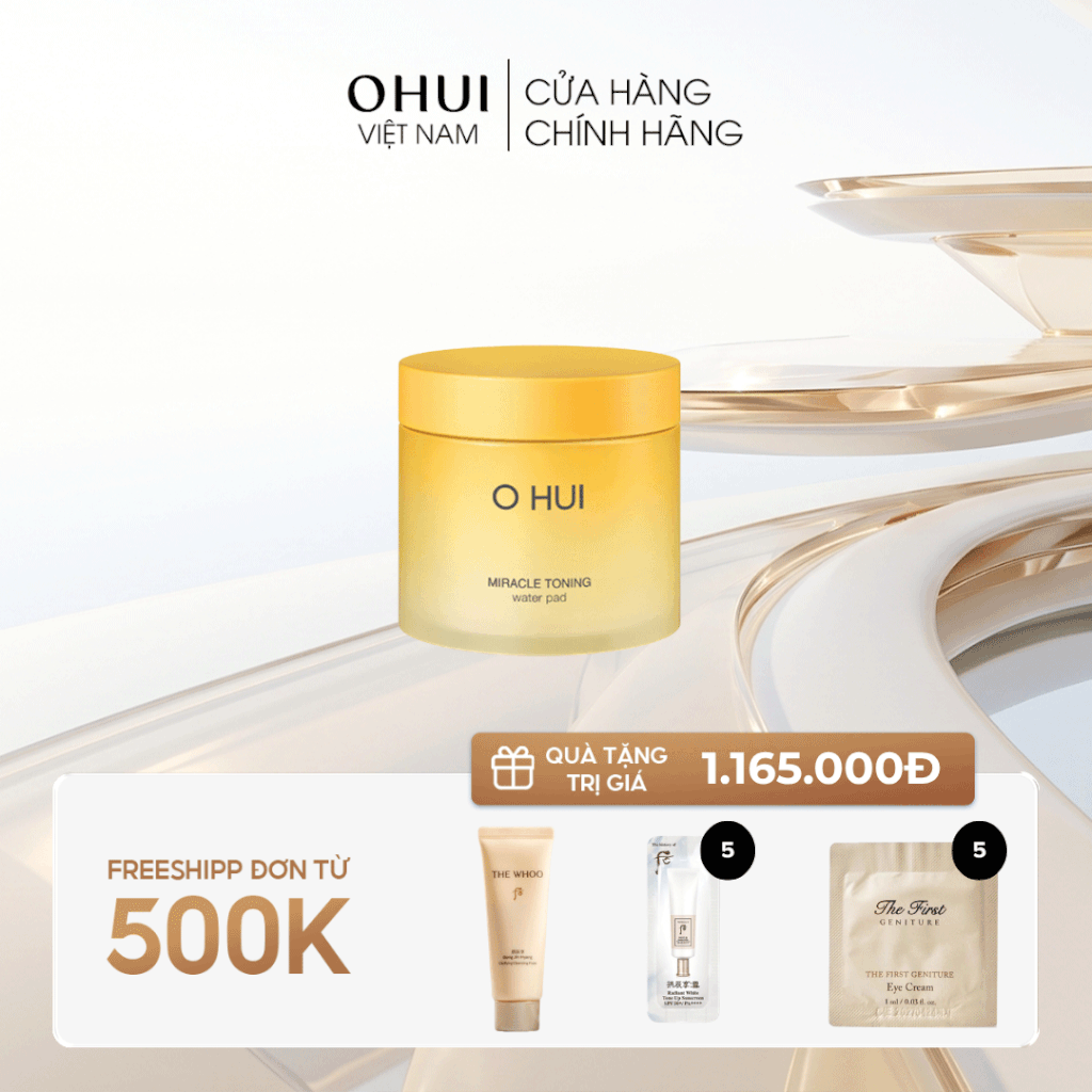 Bông dưỡng đa năng OHUI Miracle Toning Water Pad