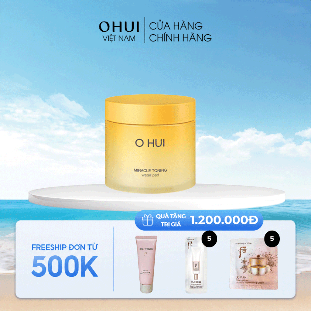 Bông dưỡng đa năng OHUI Miracle Toning Water Pad
