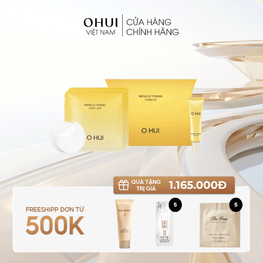 Bộ Dưỡng Da OHUI Miracle Toning 2 Step Kit