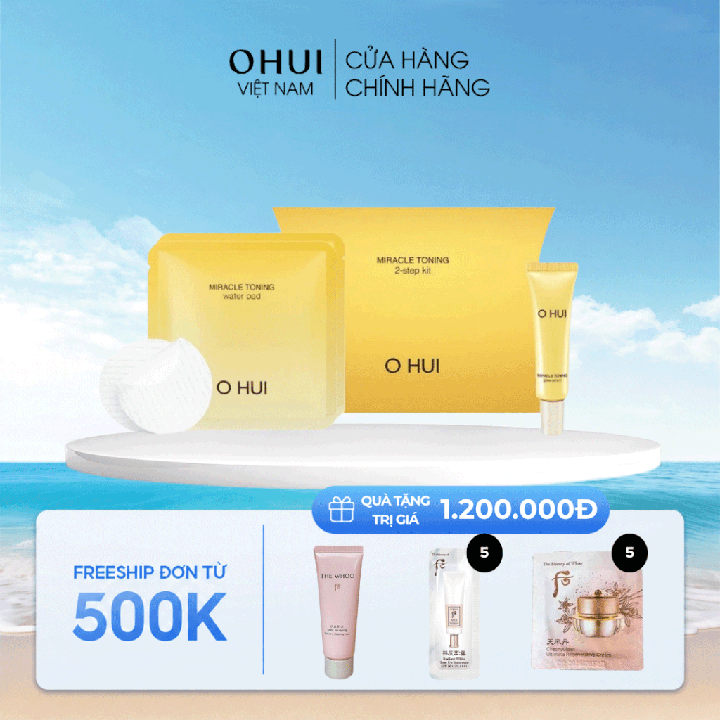 Bộ Dưỡng Da OHUI Miracle Toning 2 Step Kit