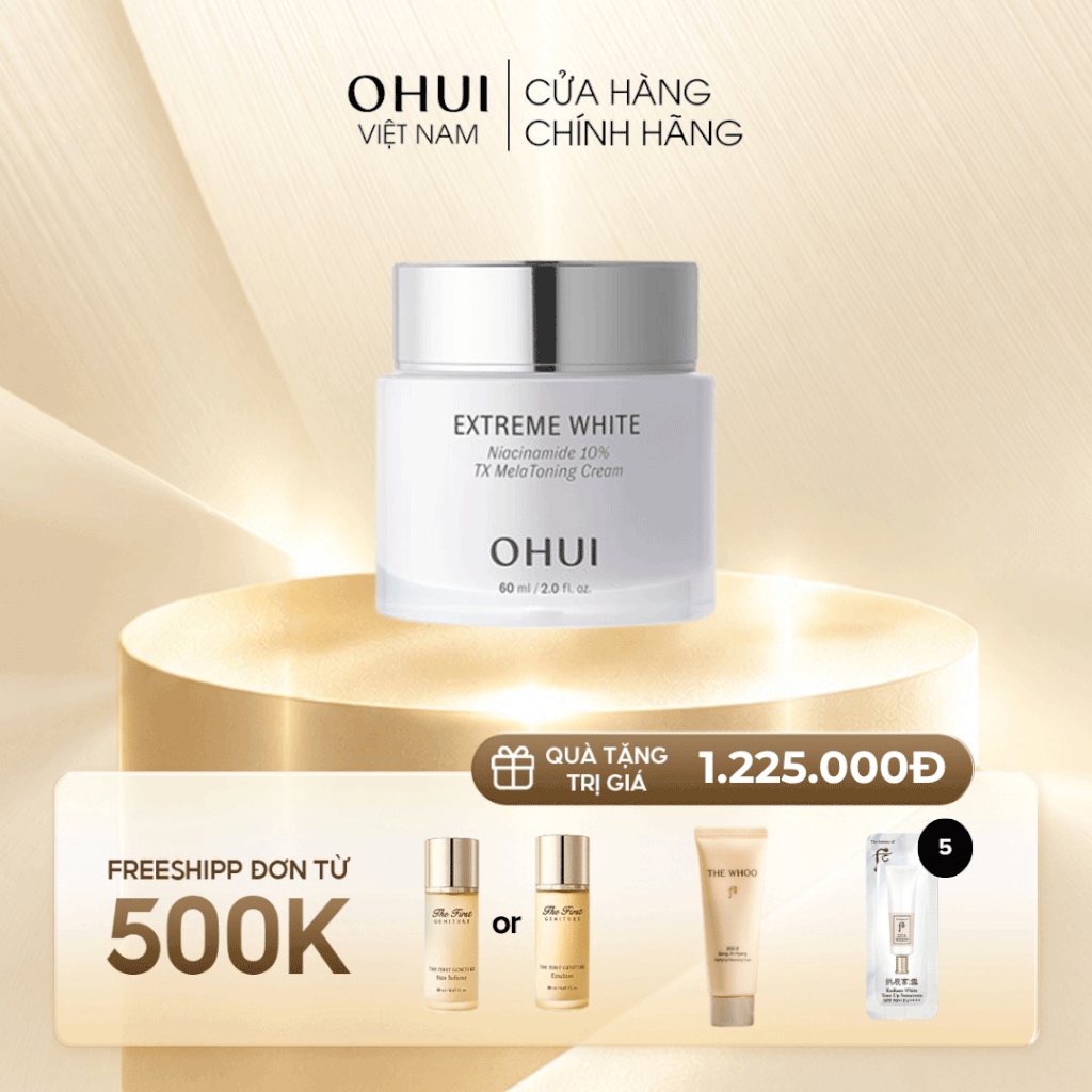 Kem dưỡng trắng da sáng rạng rỡ OHUI Extreme White Cream