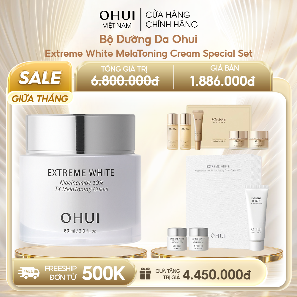 Bộ Dưỡng Da Ohui Extreme White MelaToning Cream Special Set