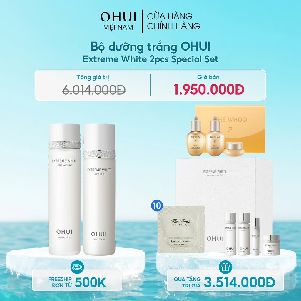 Bộ Dưỡng Da Ohui Extreme White 2pcs Special Set