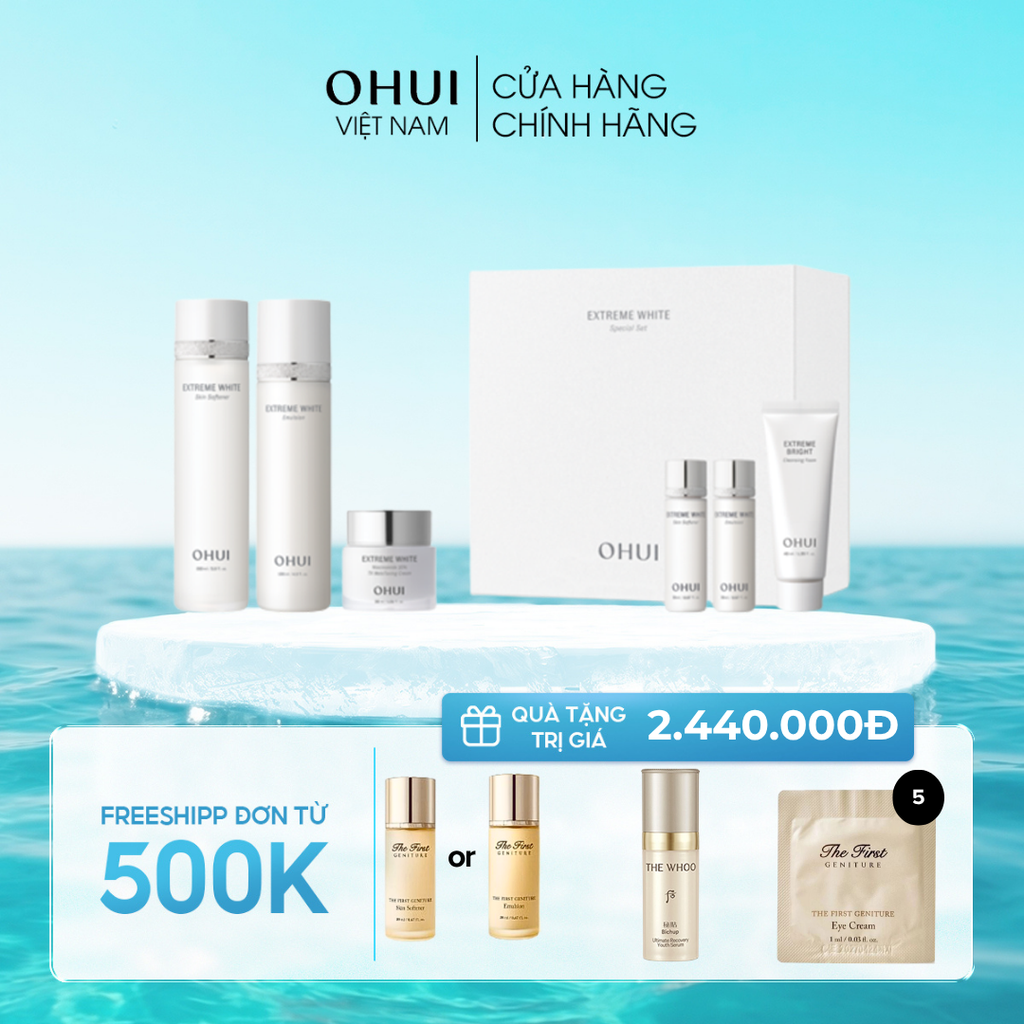 Bộ Dưỡng Da Ohui Extreme White 3pcs Special Set