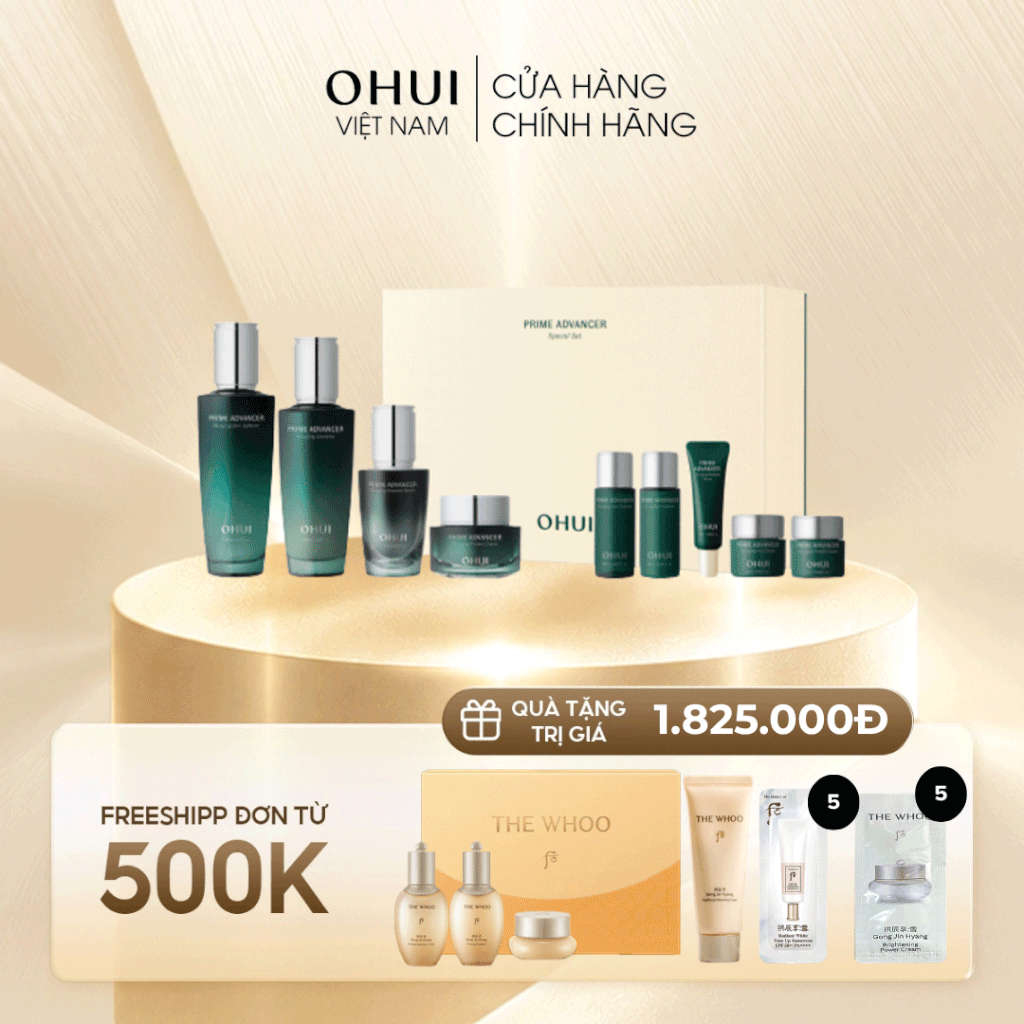 Bộ Dưỡng Ẩm Trẻ Hóa Làn Da Ohui Prime Advancer 4pcs Special Set