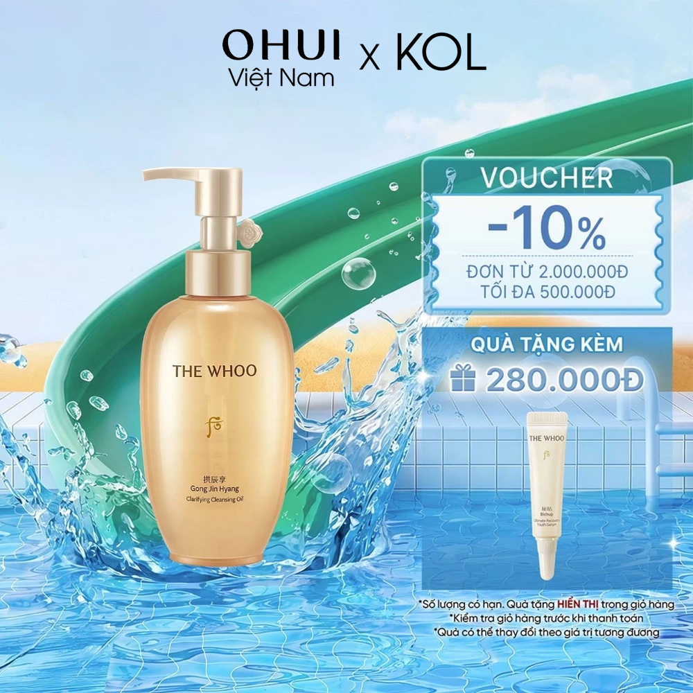 [KOL x OHUI] Dầu Tẩy Trang Whoo Gongjinhyang Clarifying Cleansing Oil
