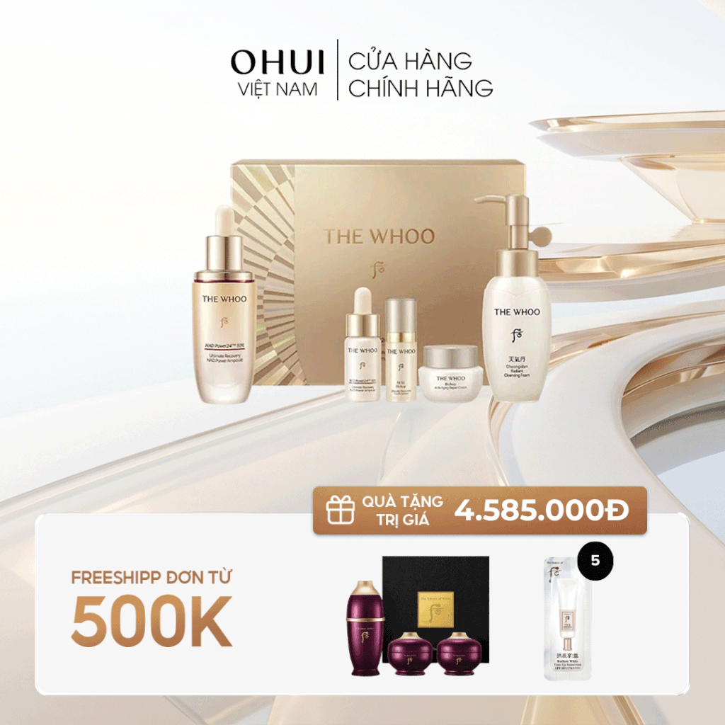 Bộ Dưỡng Da The Whoo Bichup NAD Power Ampoule 50ml Set