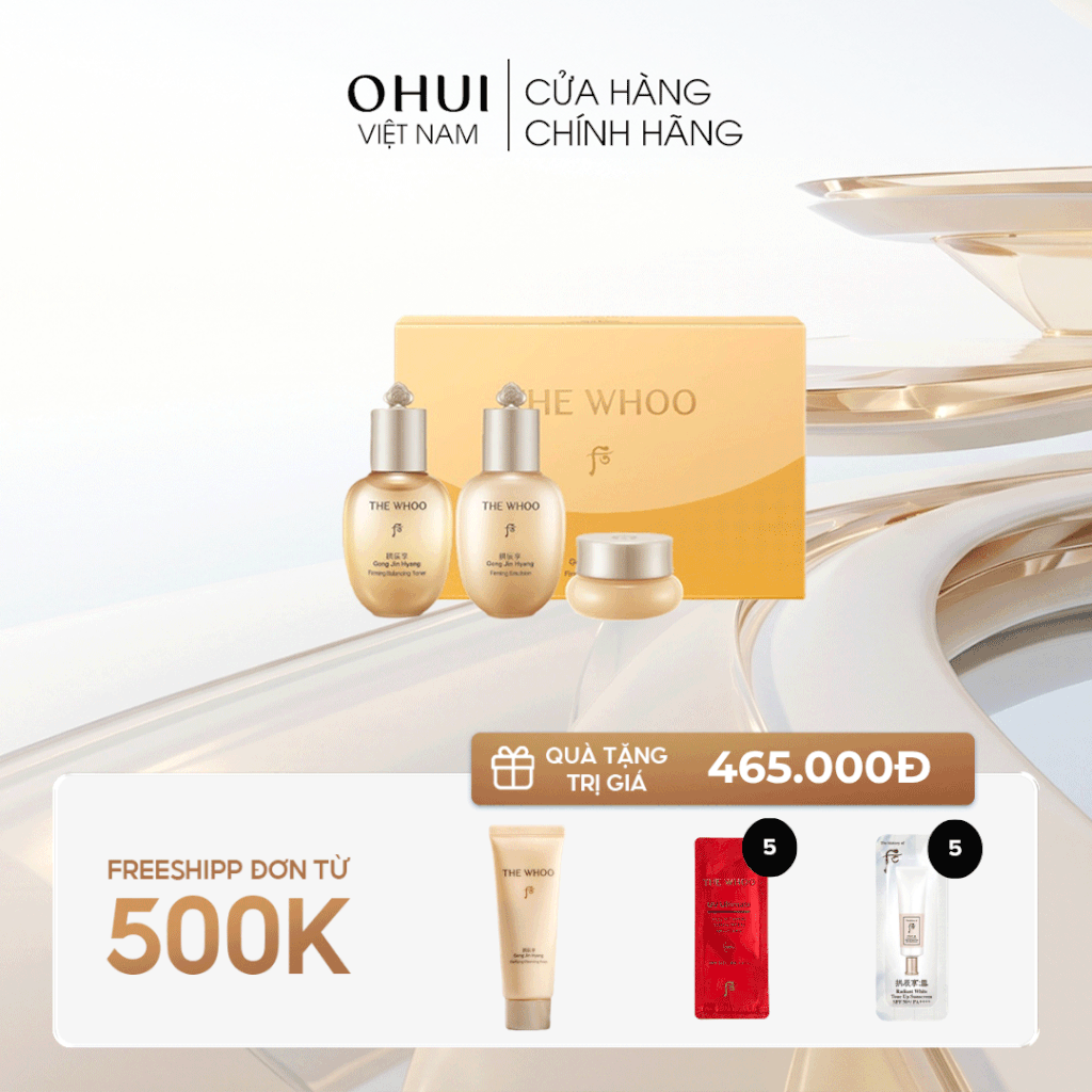 Bộ Dưỡng Da Whoo Gongjinhyang 3PCS Mini