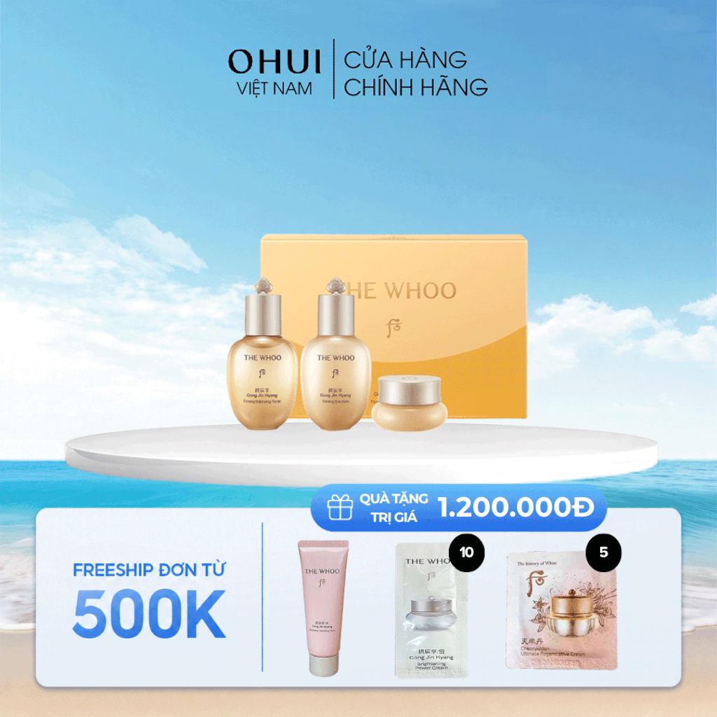 Bộ Dưỡng Da Whoo Gongjinhyang 3PCS Mini