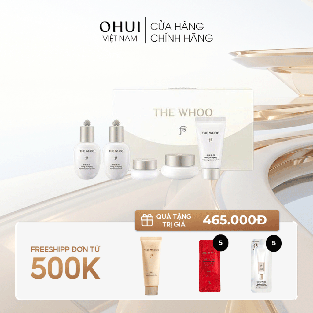 Bộ sản phẩm dưỡng trắng da và trị nám Whoo Gongjinhyang Seol Mini 5pcs