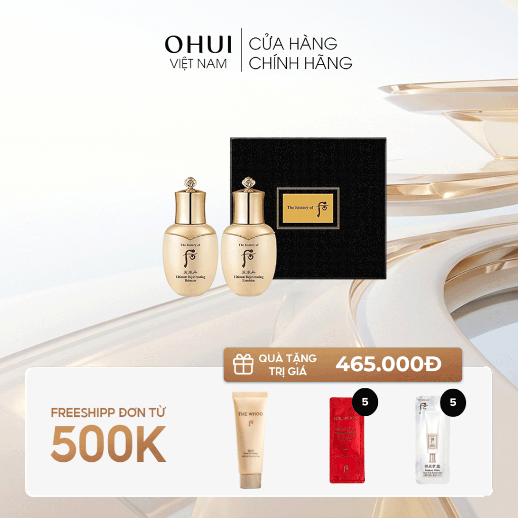 Bộ dưỡng tái sinh da cao cấp Whoo Cheonyuldan Regenerating 2pcs GWP