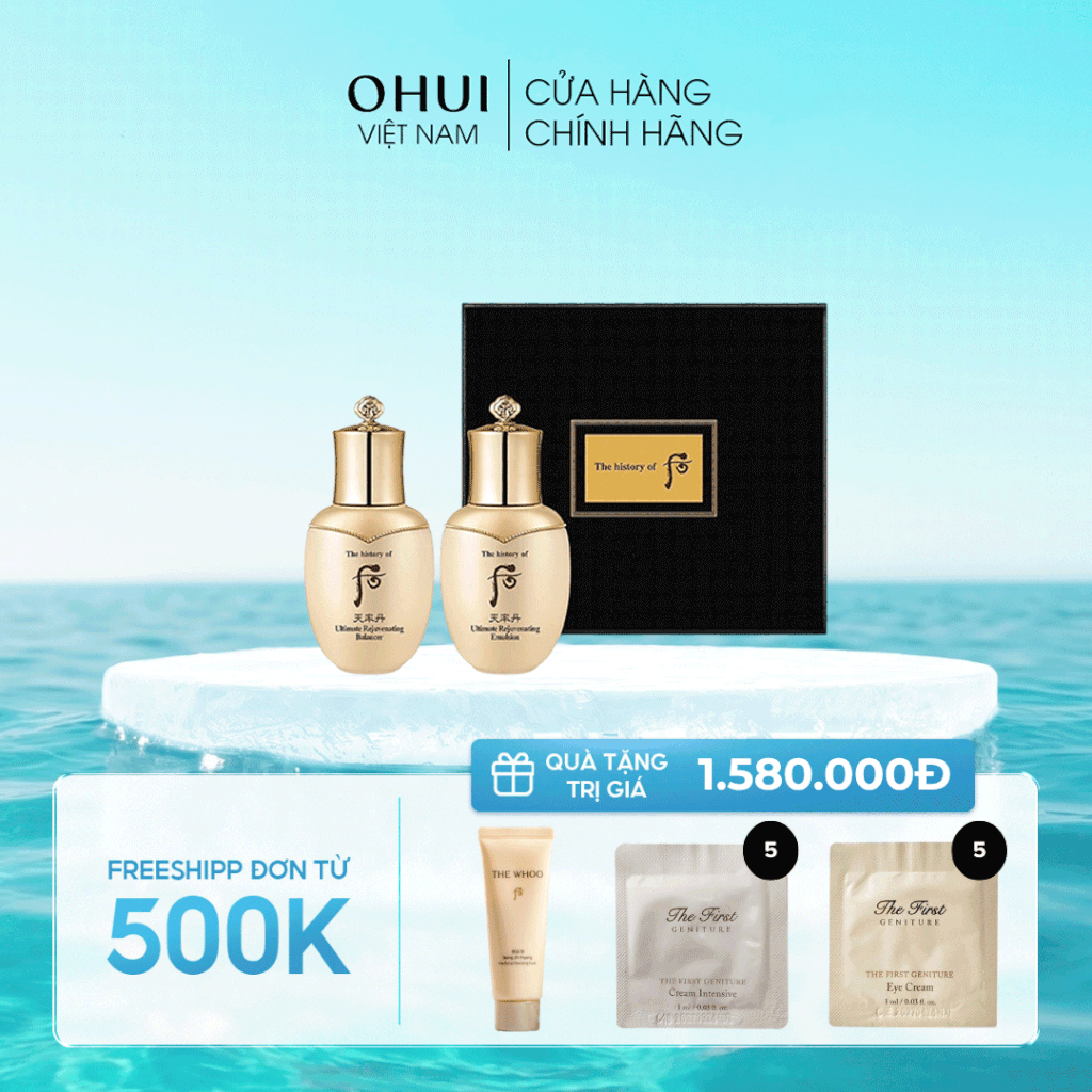 Bộ dưỡng tái sinh da cao cấp Whoo Cheonyuldan Regenerating 2pcs GWP