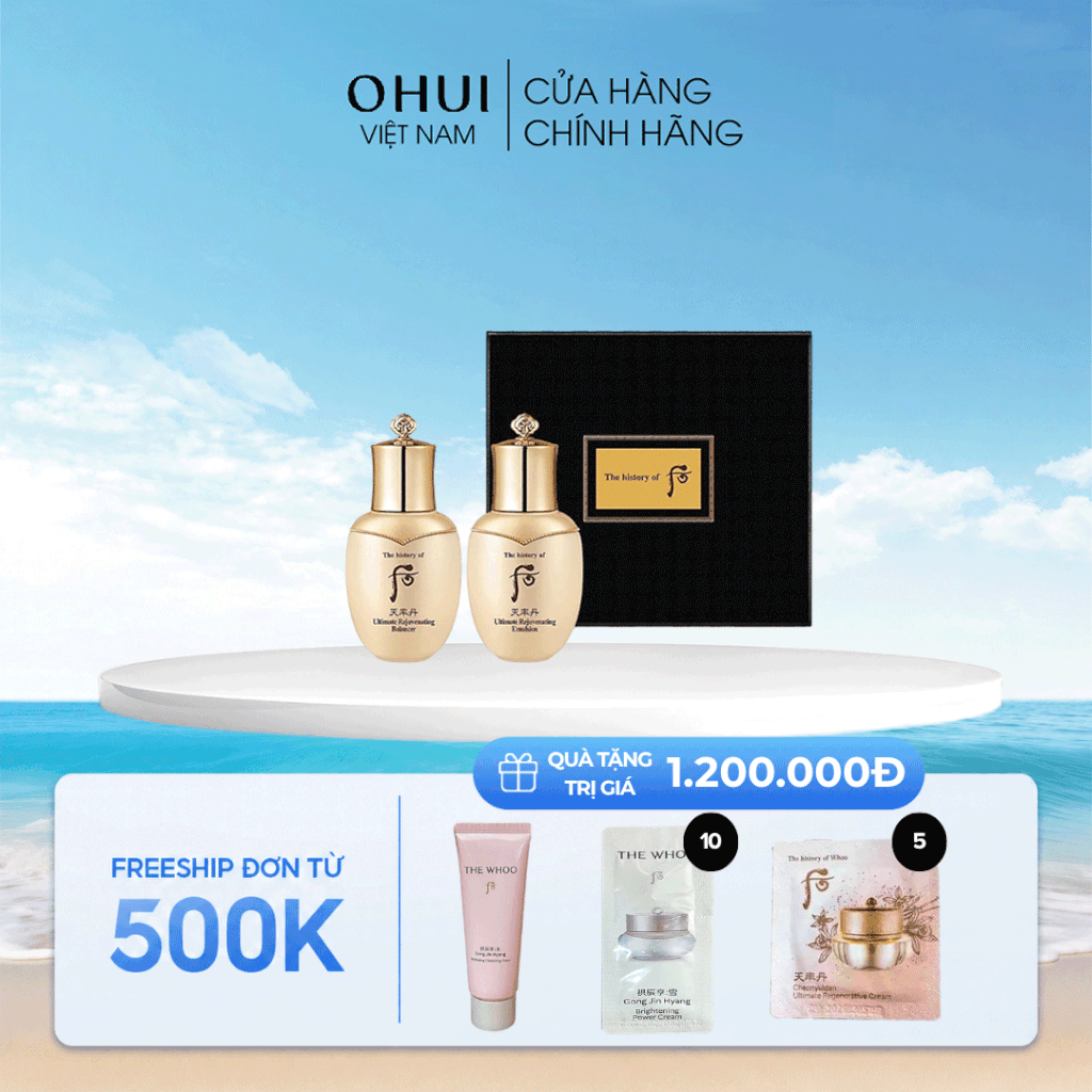 Bộ dưỡng tái sinh da cao cấp Whoo Cheonyuldan Regenerating 2pcs GWP