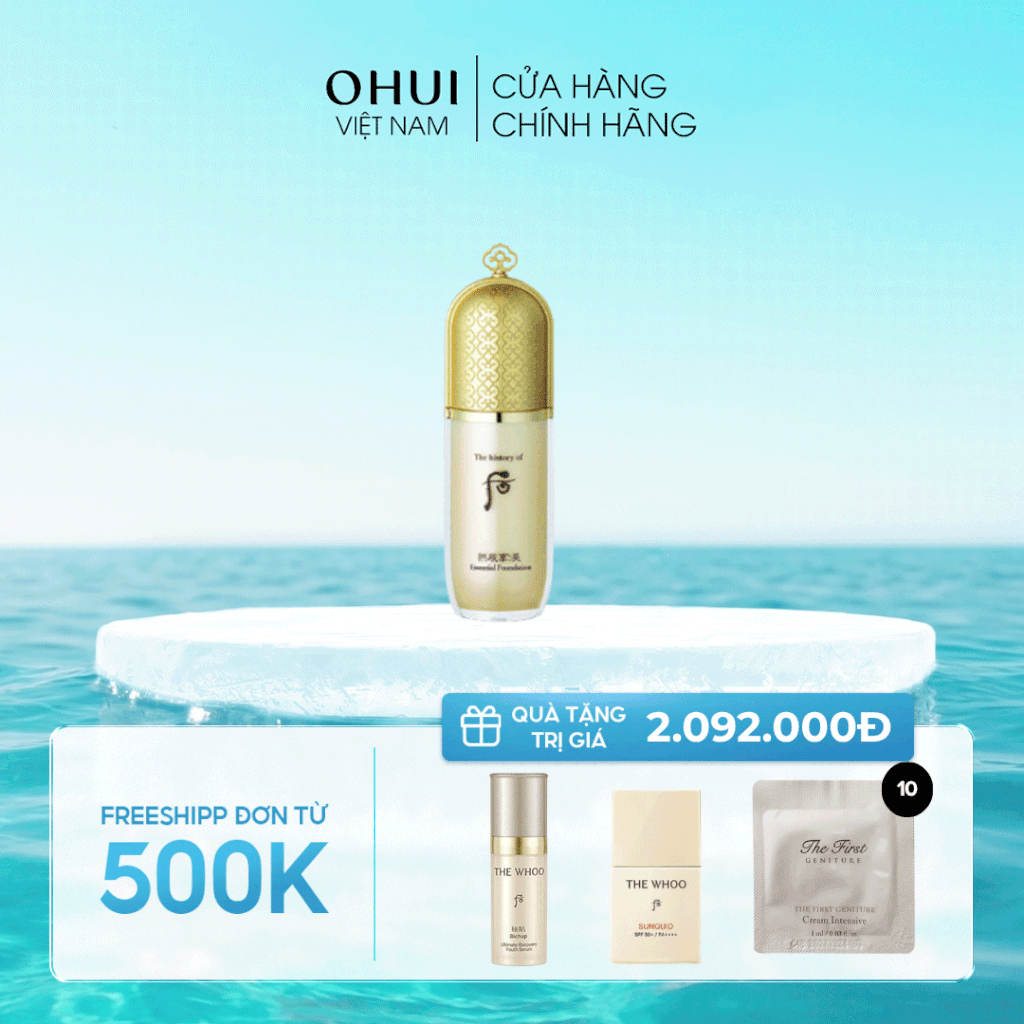 Kem Nền Che Khuyết Điểm Chống Nắng Whoo Gongjinhyang Mi Essential Foundation SPF30/PA++
