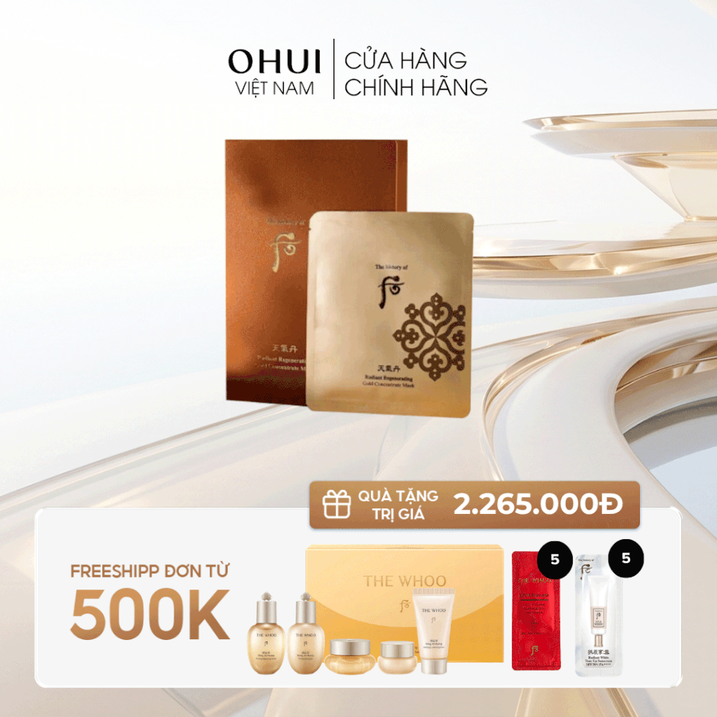 Mặt Nạ Trẻ Hóa Da Cheongidan Radiant Regenerating Gold Concentrate Mask
