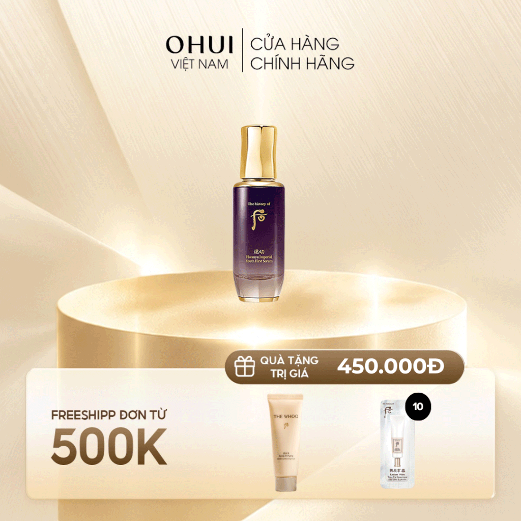 Tinh Chất Khởi Đầu Hoàn Thiện Làn Da Whoo Hwanyu Imperial Youth First Serum 15ml