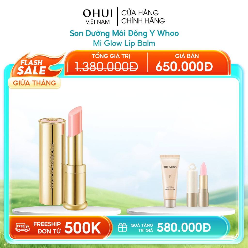 Son Dưỡng Môi Đông Y Whoo Mi Glow Lip Balm