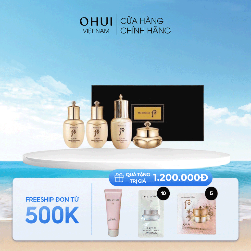 Bộ Dưỡng Da Whoo Cheonyuldan Ultimate Regenerating Gift Set Mini 4pcs