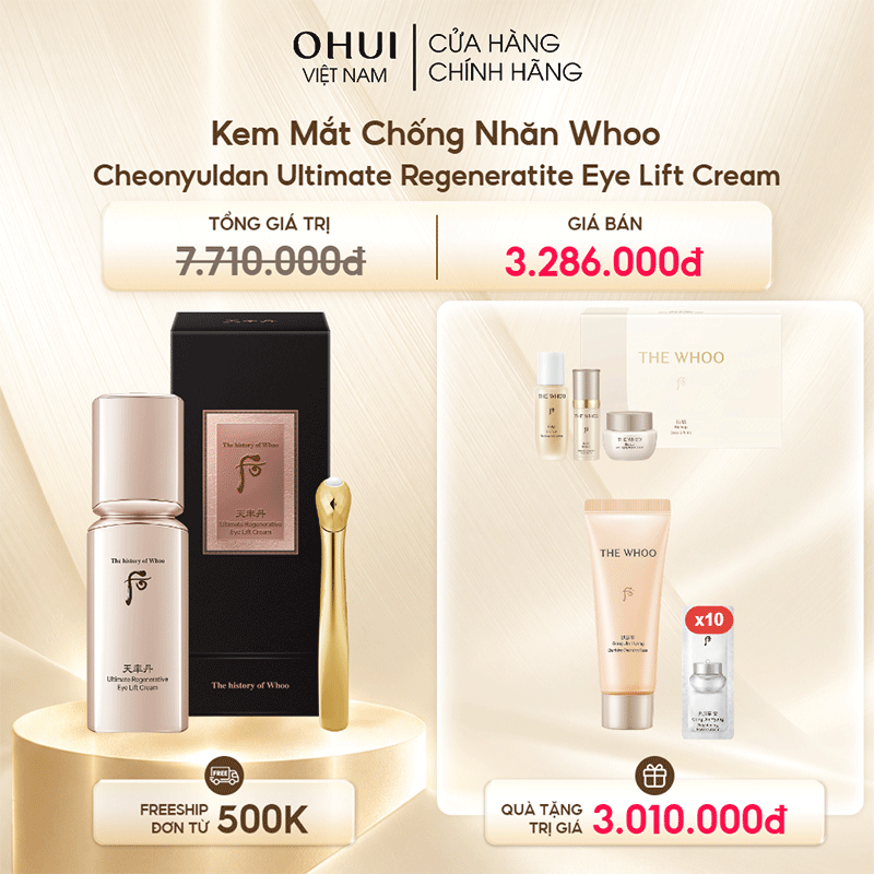 Kem Mắt Chống Nhăn Whoo Cheonyuldan Ultimate Regeneratite Eye Lift Cream