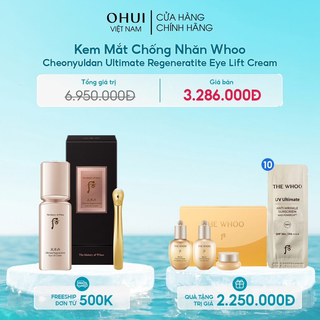 Kem Mắt Chống Nhăn Whoo Cheonyuldan Ultimate Regeneratite Eye Lift Cream