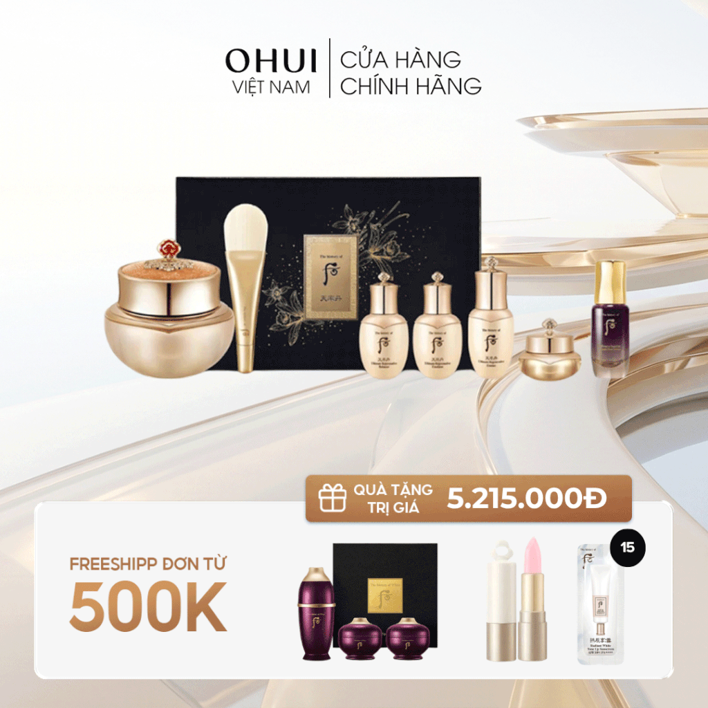 Bộ Mặt Nạ Ngủ Whoo Cheonyuldan Ultimate Regenerating Overnight Mask Special Set