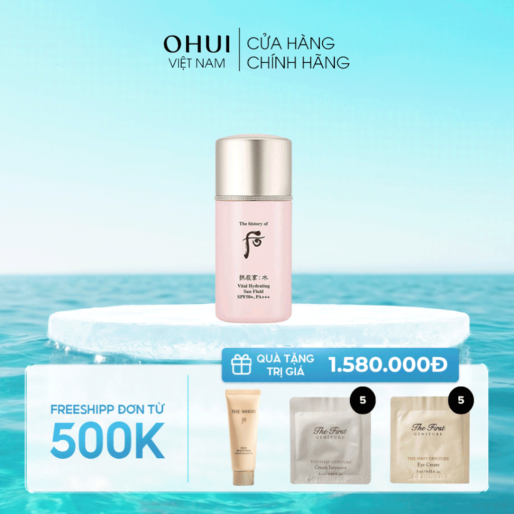 Kem chống nắng Gongjinhyang Soo Vital Hydrating Sun Fluid SPF50+,PA+++