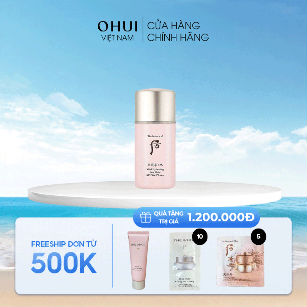 Kem chống nắng Gongjinhyang Soo Vital Hydrating Sun Fluid SPF50+,PA+++