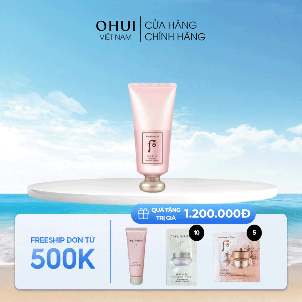 Sữa rửa mặt cấp ẩm Gongjinhyang Soo Hydrating Foam Cleanser