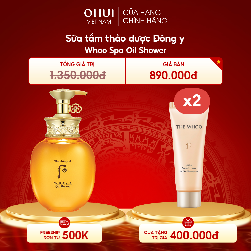 Sữa tắm thảo dược Đông y Whoo Spa Oil Shower