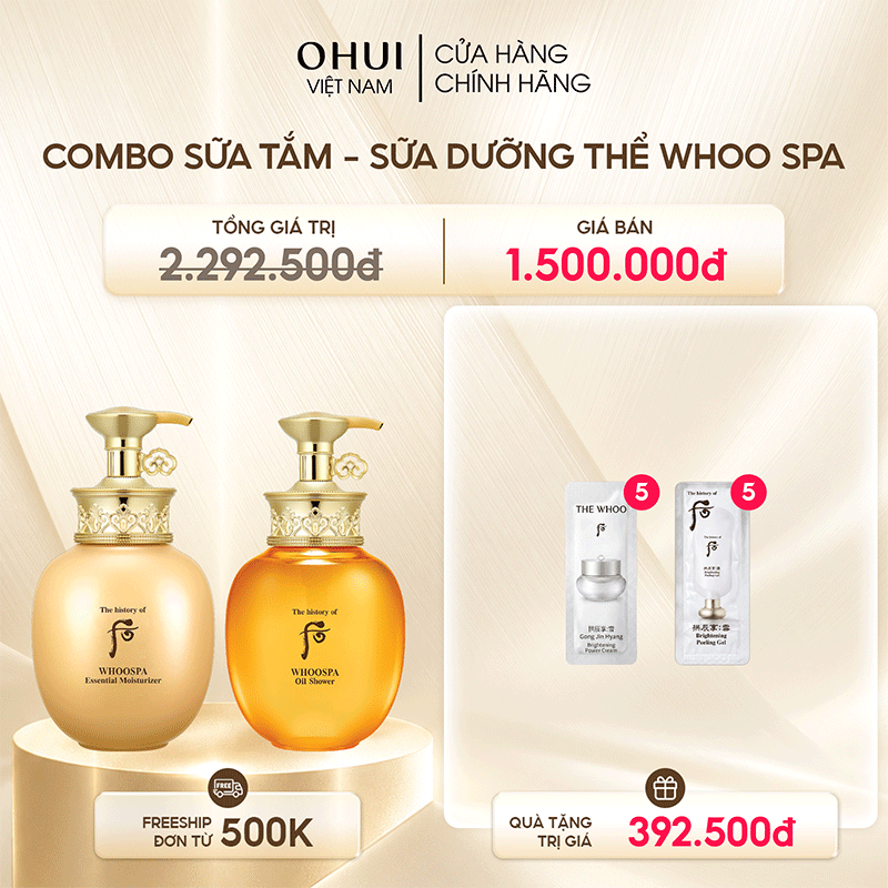 Conbo Sữa Tắm + Sữa Dưỡng Thể Đông Y Whoo Spa