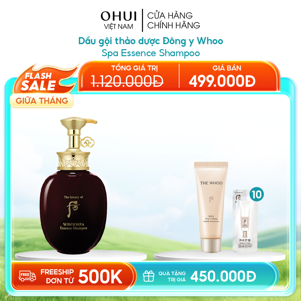 Dầu gội thảo dược Đông y WhooSpa Essence Shampoo