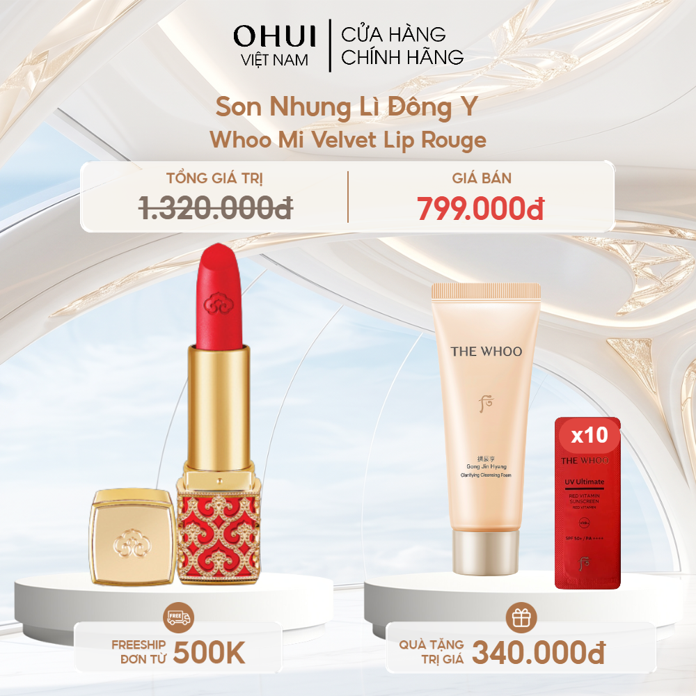 Son Nhung Lì Đông Y Whoo Mi Velvet Lip Rouge