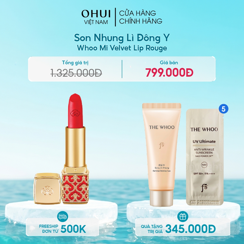 Son Nhung Lì Đông Y Whoo Mi Velvet Lip Rouge