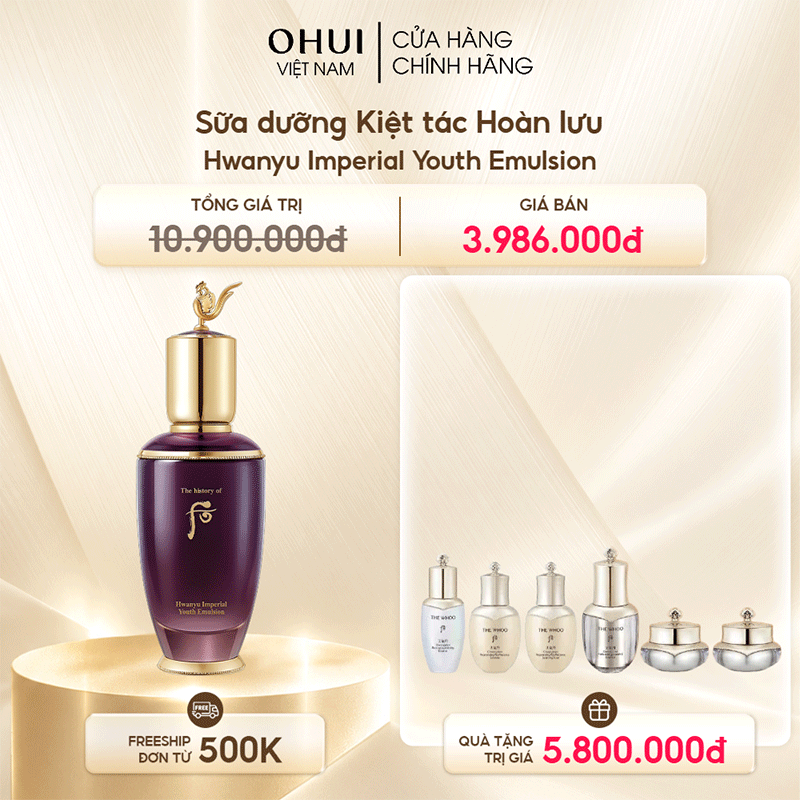 Sữa dưỡng Kiệt tác Hoàn lưu Hwanyu Imperial Youth Emulsion