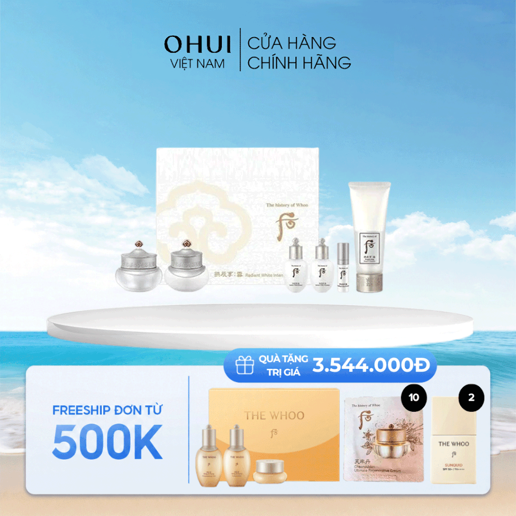 Set Cao Làm Mờ Nám Whoo Gongjinhyang Seol Radiant White Ultimate Corrector 2pcs Special Set