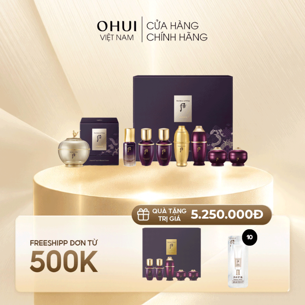 Bộ Kem Dưỡng Kiệt Tác Hoàn Lưu Cao Whoo Hwanyu Imperial Youth Master Cream Special Set