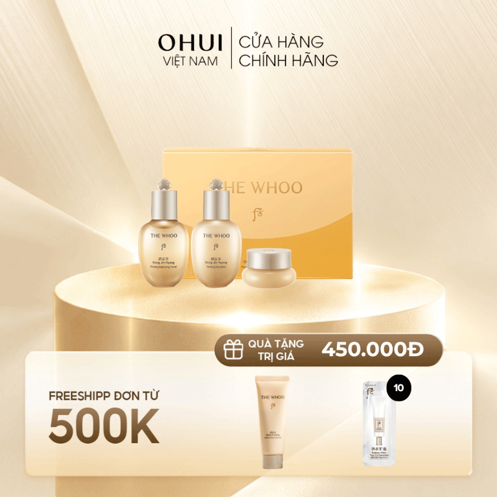 Bộ Dưỡng Da Whoo Gongjinhyang 3PCS Mini