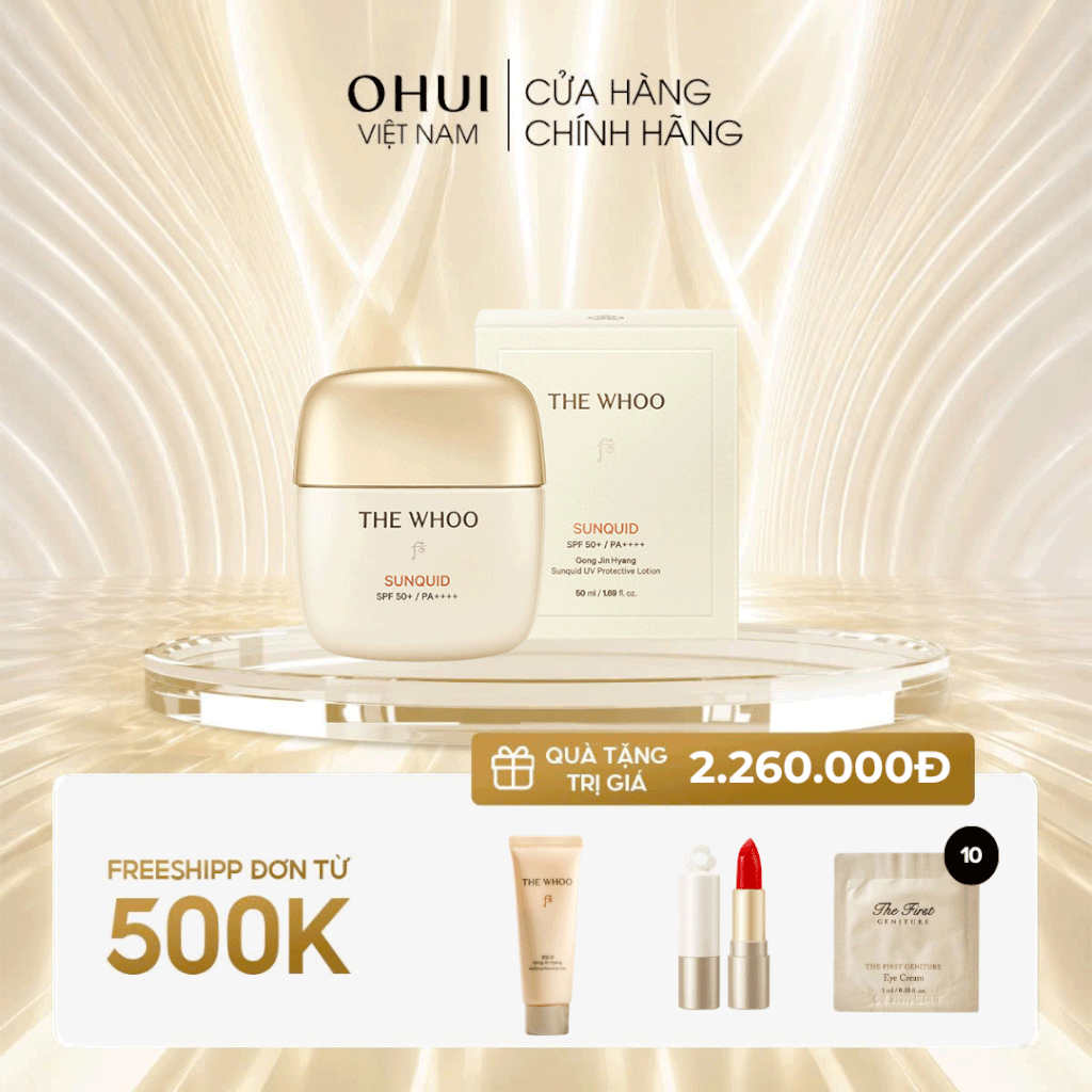 Kem chống nắng Whoo Gongjinhyang Sunquid Uv Protective Lotion