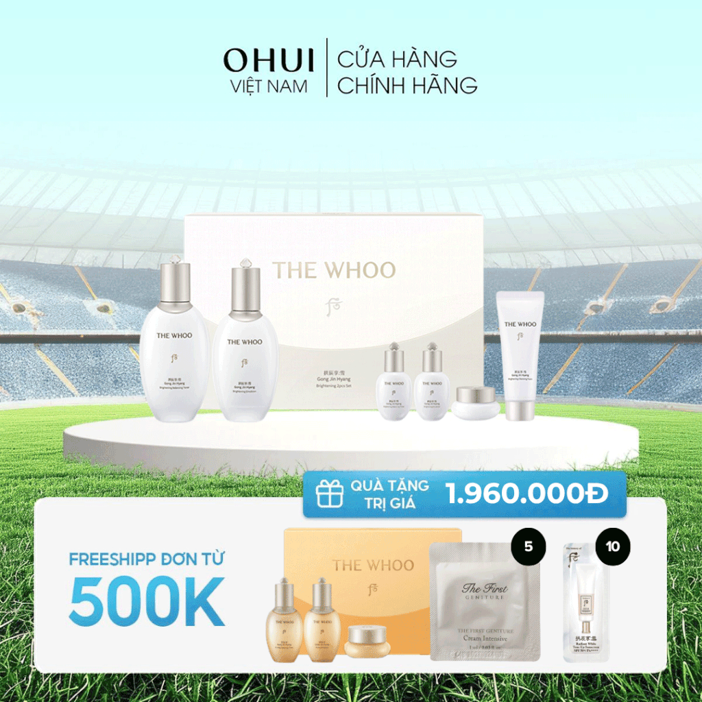 Bộ Dưỡng Da Whoo Gongjinhyang Seol Brightening 2pcs Set 2024
