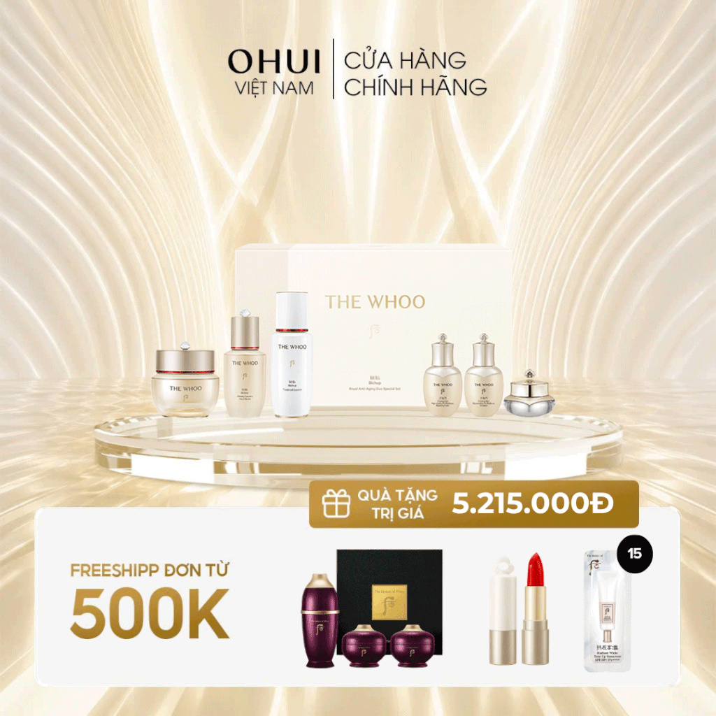 Bộ sản phẩm chống lão hóa Whoo Bichup Royal Anti Anging Duo Set