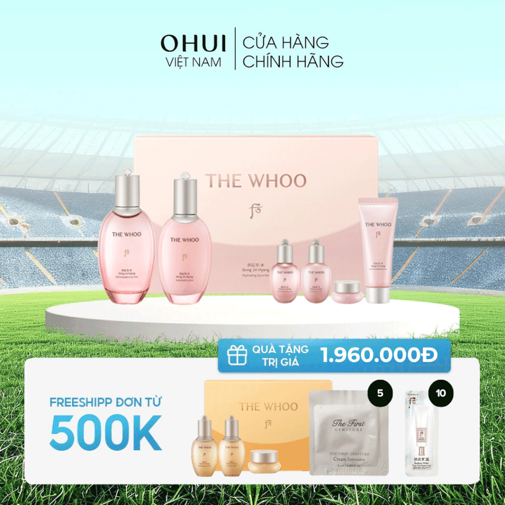 Bộ Dưỡng Ẩm Chống Lão Hóa Whoo Gongjinhyang Soo Vital Hydrating 2pcs